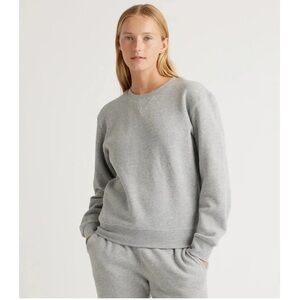Quince heavy weight fleece boyfriend pullover